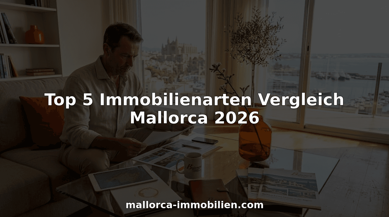 Top 5 Immobilienarten Vergleich Mallorca 2026
